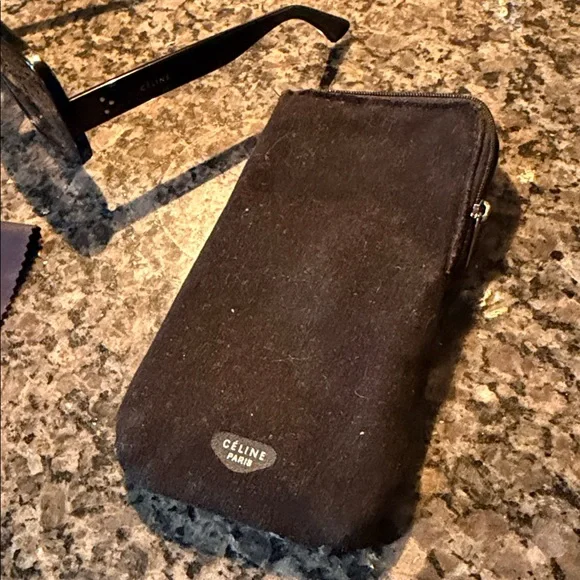 Celine Black Oversized Sunglasses EUC - Picture 8 of 12